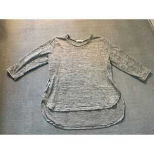 Jon & Anna Womens XL Top XL 3/4 Sleeve Gray Knit Extra Large shirt